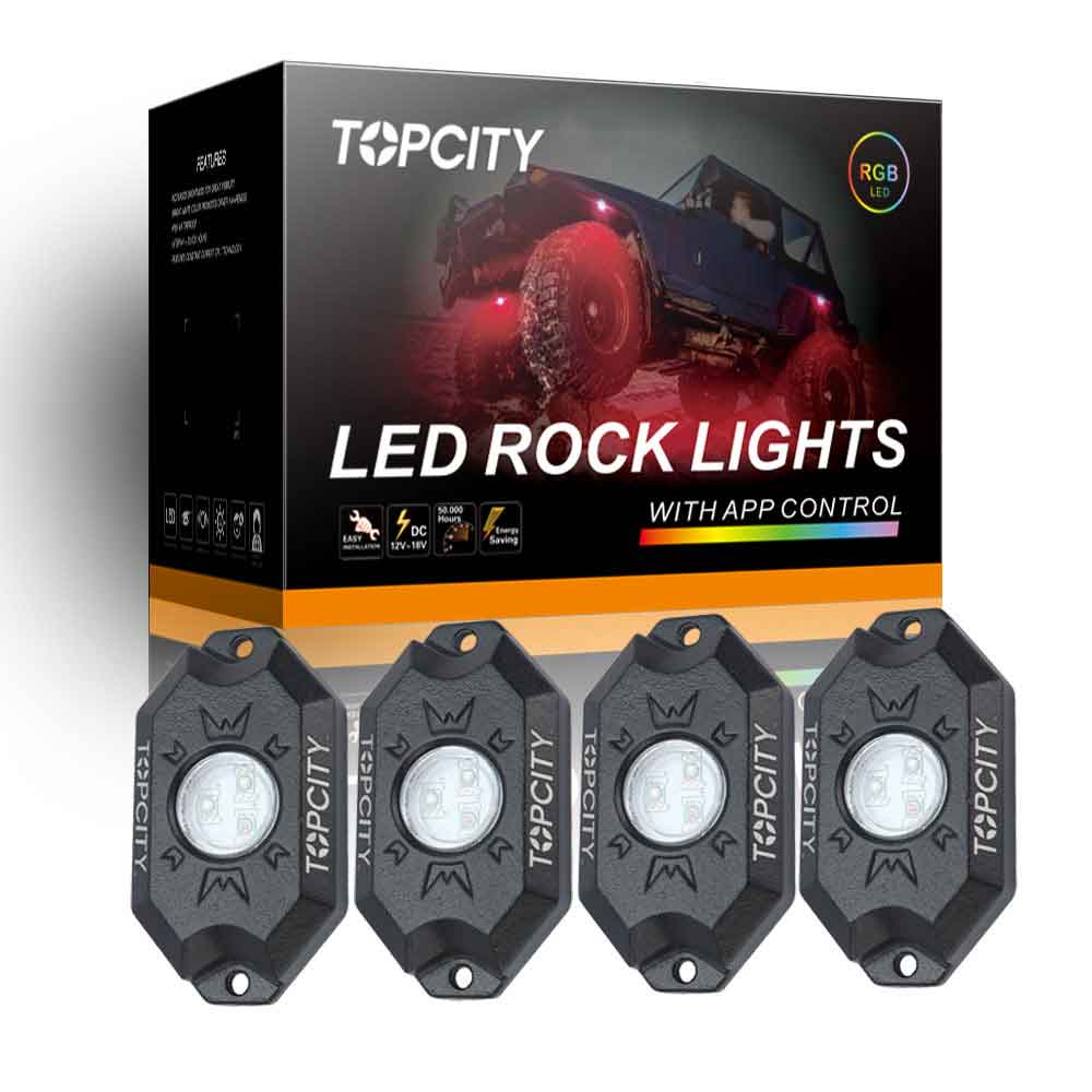 topcity have best jeep led rock lights,rigid industries lights,jeep jk rock lights,motorcycle led lights,rock led，blue rock lights,jeep wrangler rock lights,green rock lights,best led rock lights manufacturer, auto led supplier, auto led factory, auto led exporter